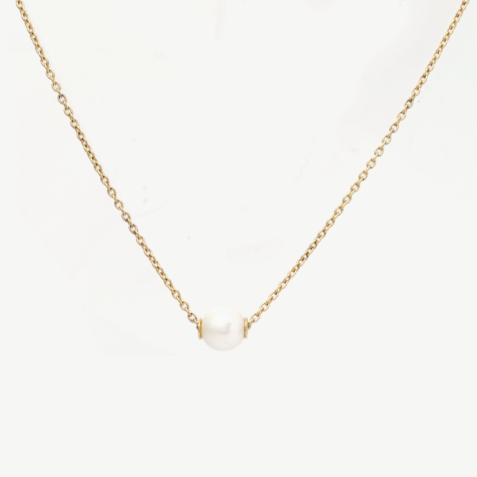 One Pearl Summer Necklace – 18k Gold Plated