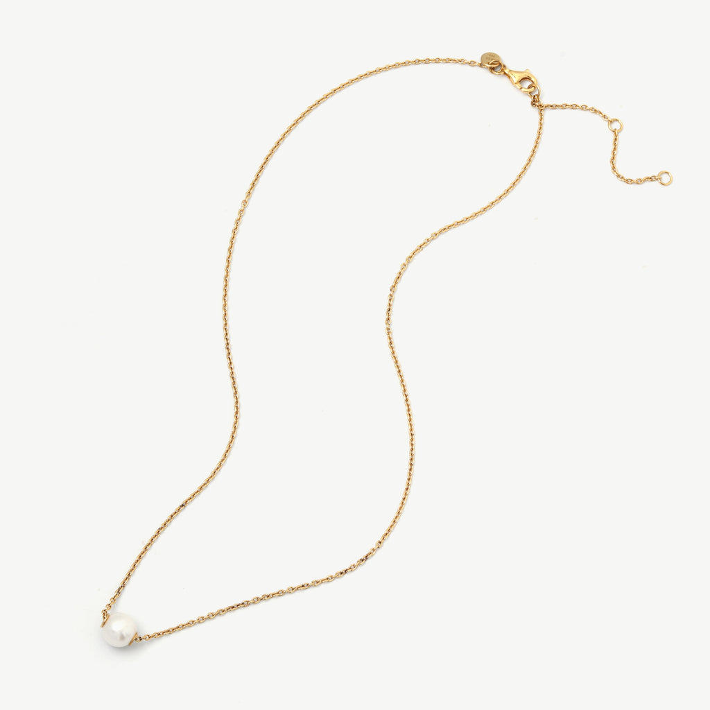 One Pearl Summer Necklace – 18k Gold Plated