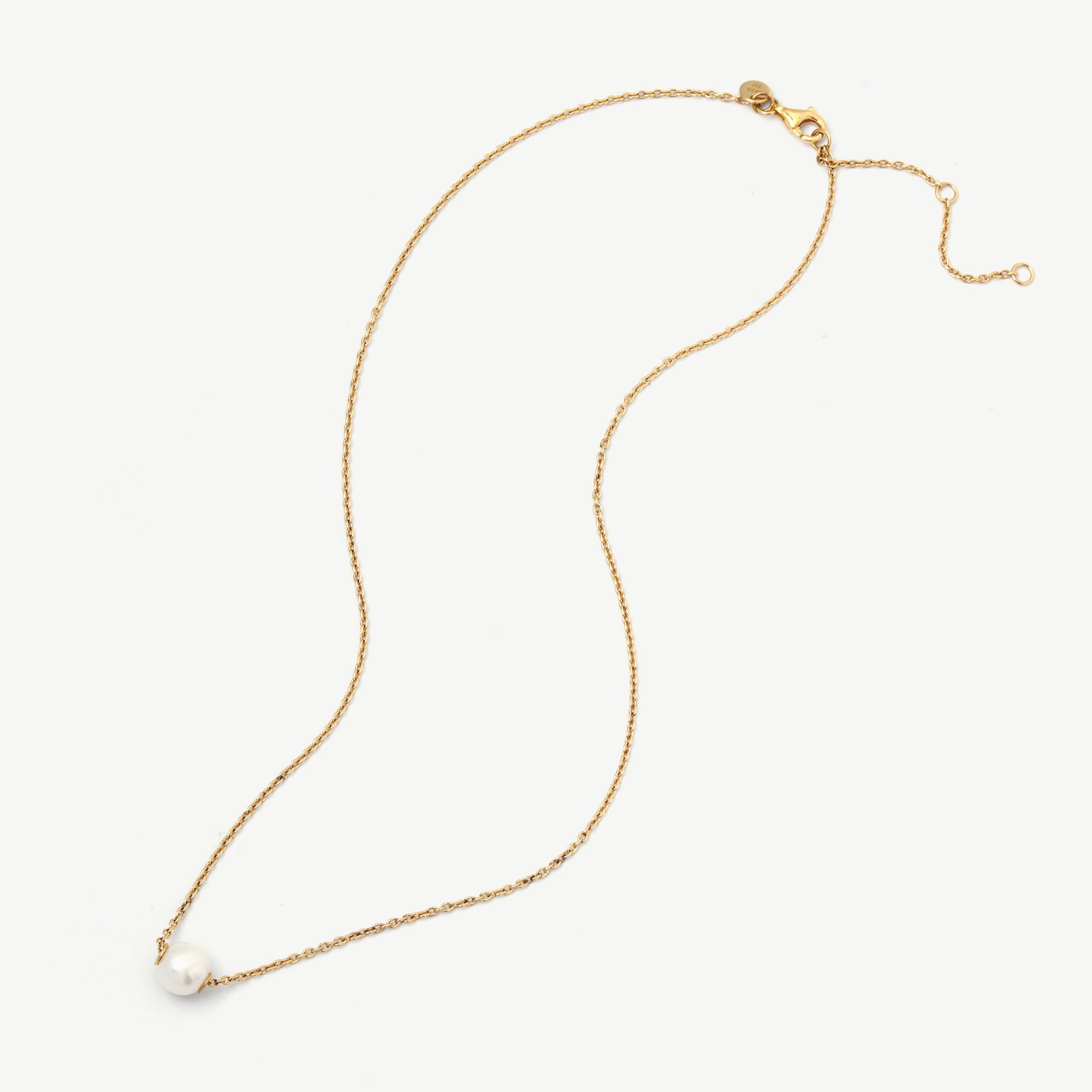 One Pearl Summer Necklace – 18k Gold Plated