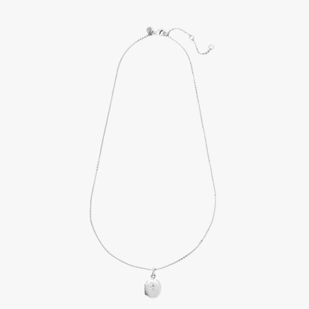 North Star Locket Necklace – Sterling Silver 925