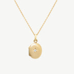 North Star Locket Necklace – 18k Gold Plated