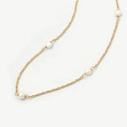 9 Divine Summer Pearl Necklace – 18k Gold Plated